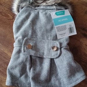 Luxury Peacoat w/ fur collar XS